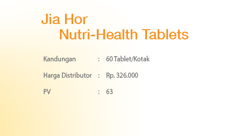 Jia Hor Nutri-Health Tablets